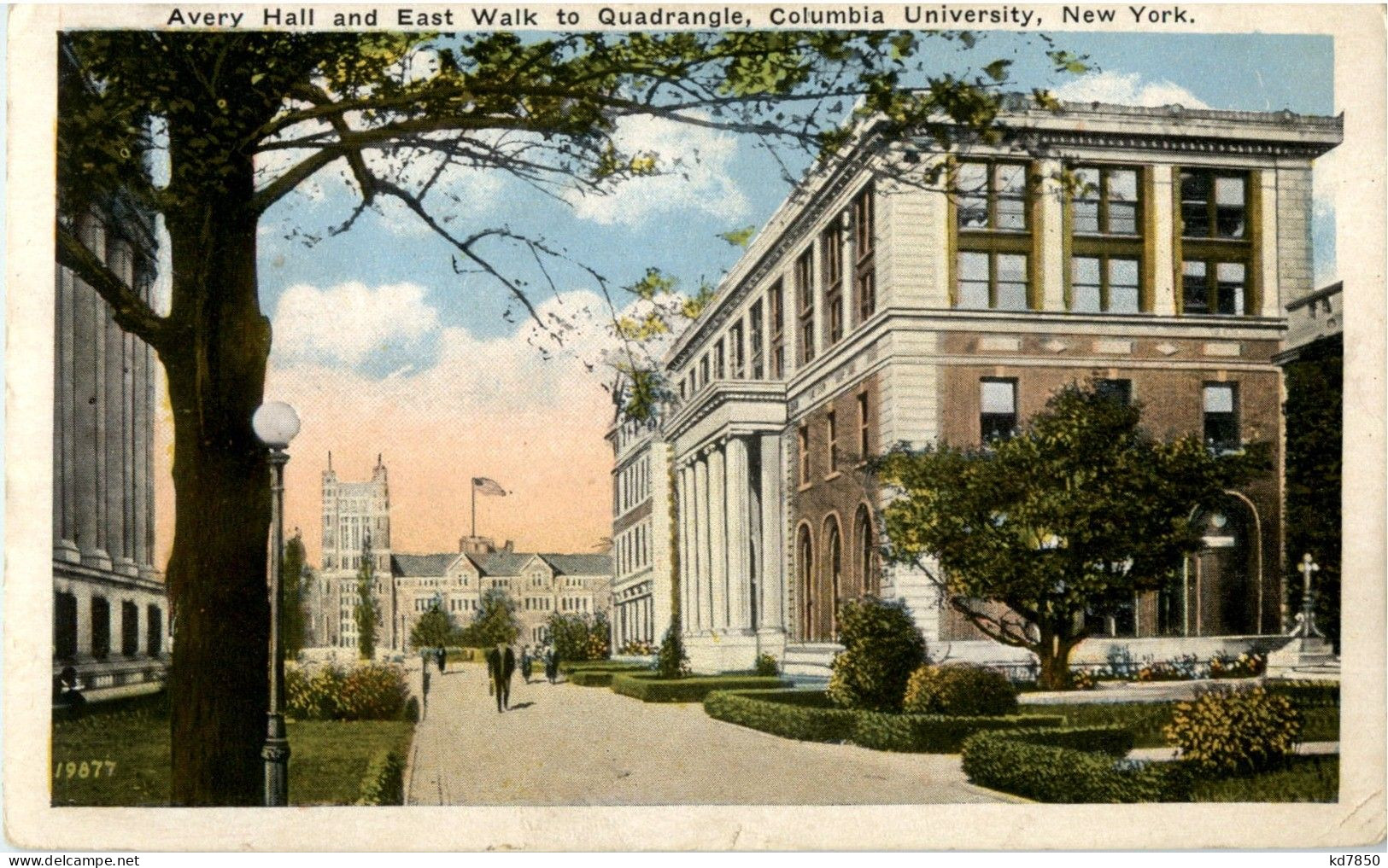 New York - Avery Hall And East Walk To Quadrangle - Sonstige & Ohne Zuordnung