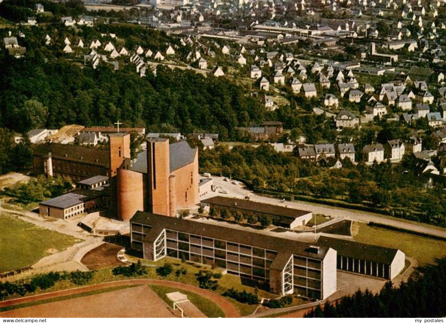 73884876 Meschede Benediktinerabtei Koenigsmuenster Abteikirche Gymnasium Fliege - Arnsberg