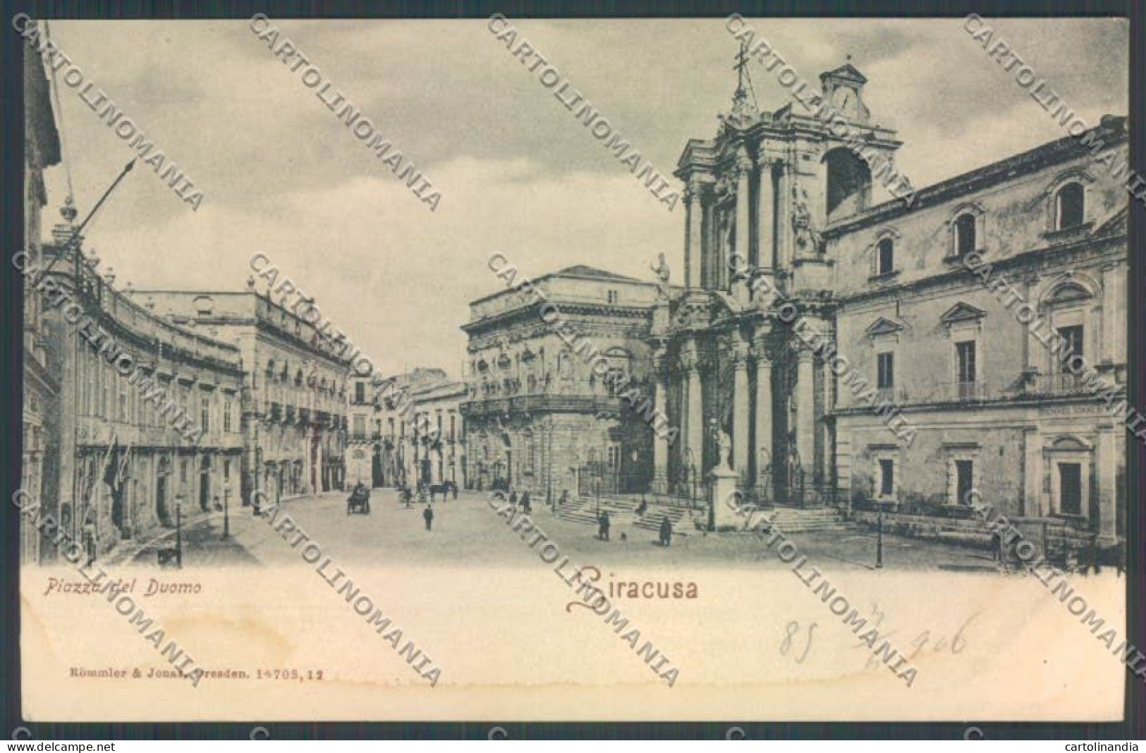 Siracusa Città TRACCE UMIDO Cartolina ZB8740 - Siracusa