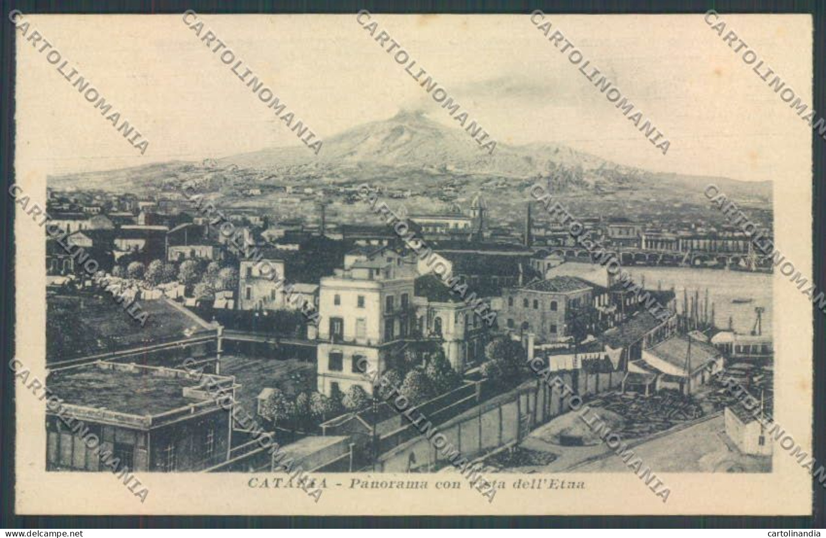 Catania Città Vulcano Etna Cartolina ZB8754 - Catania