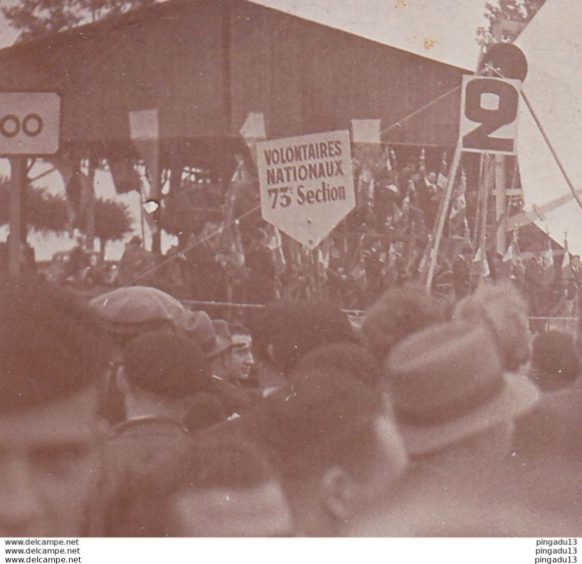 Fixe Photos Grand Rassemblement Volontaires Nationaux Croix De Feu Colonel De La Rocque Autobus Voiture Années 30 * - Krieg, Militär