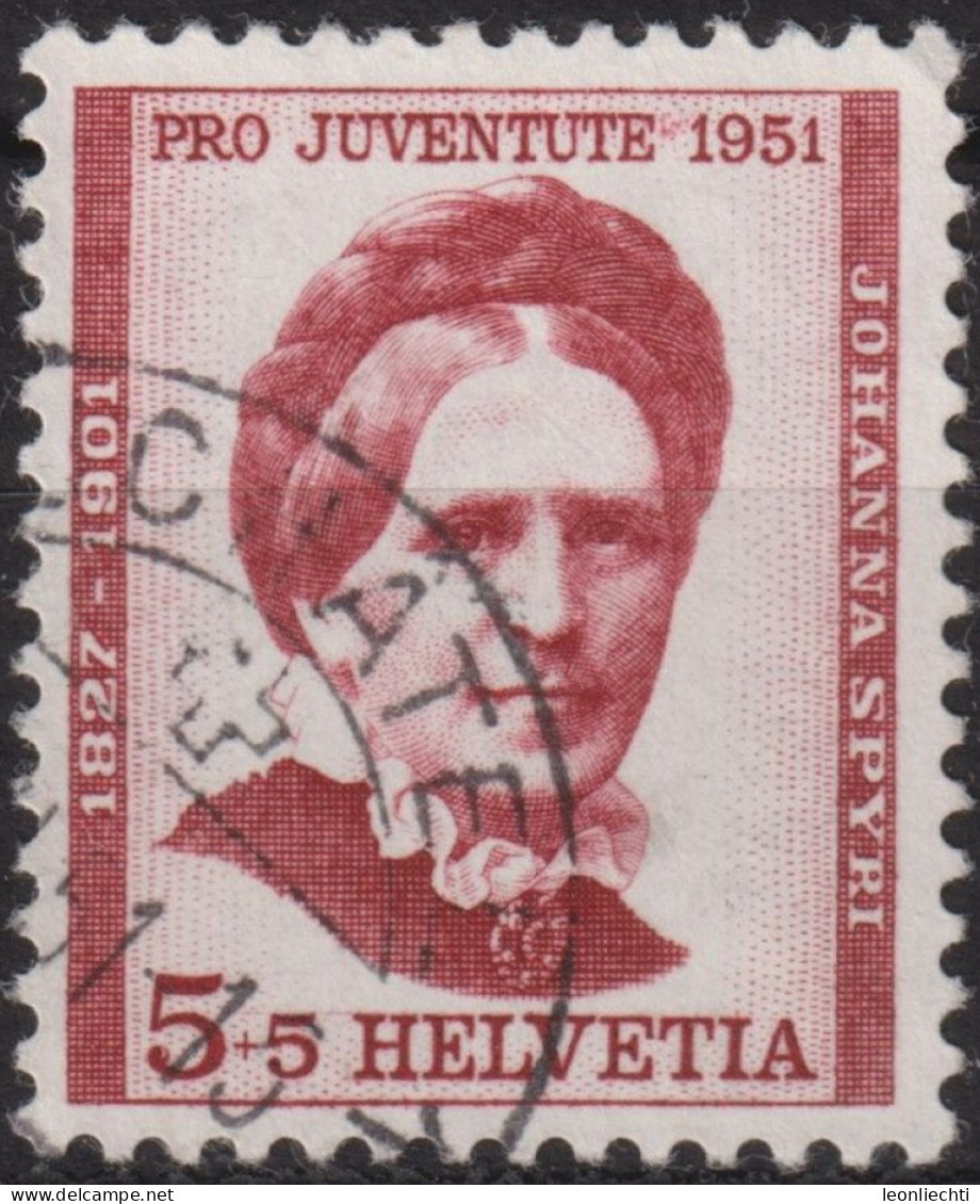 1951 Schweiz Pro Juventute ° Zum:CH J138,Yt:CH 512, Mi:CH 561, Johanna Spyri - Used Stamps