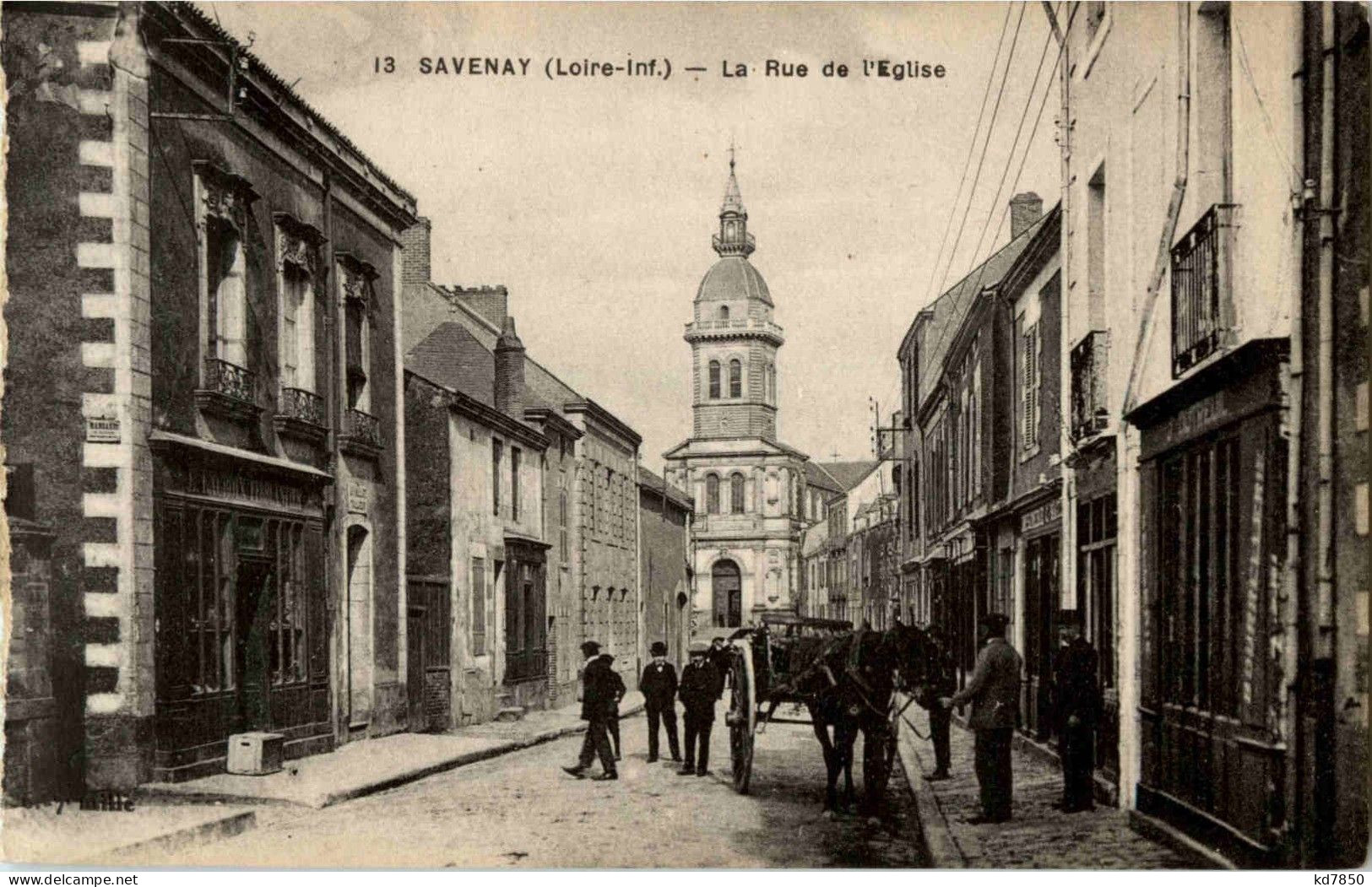 Savenay - La Rue De L Eglise - Savenay