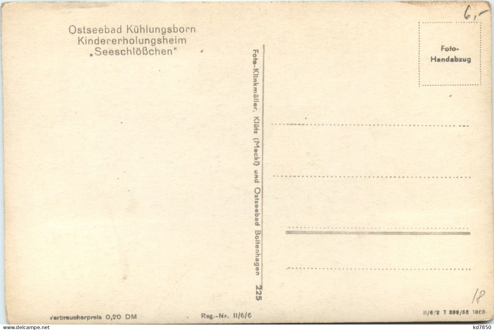 Ostseebad Kühlungsborn - Kindererholungsheim /Seeschlösschen/ - Kühlungsborn