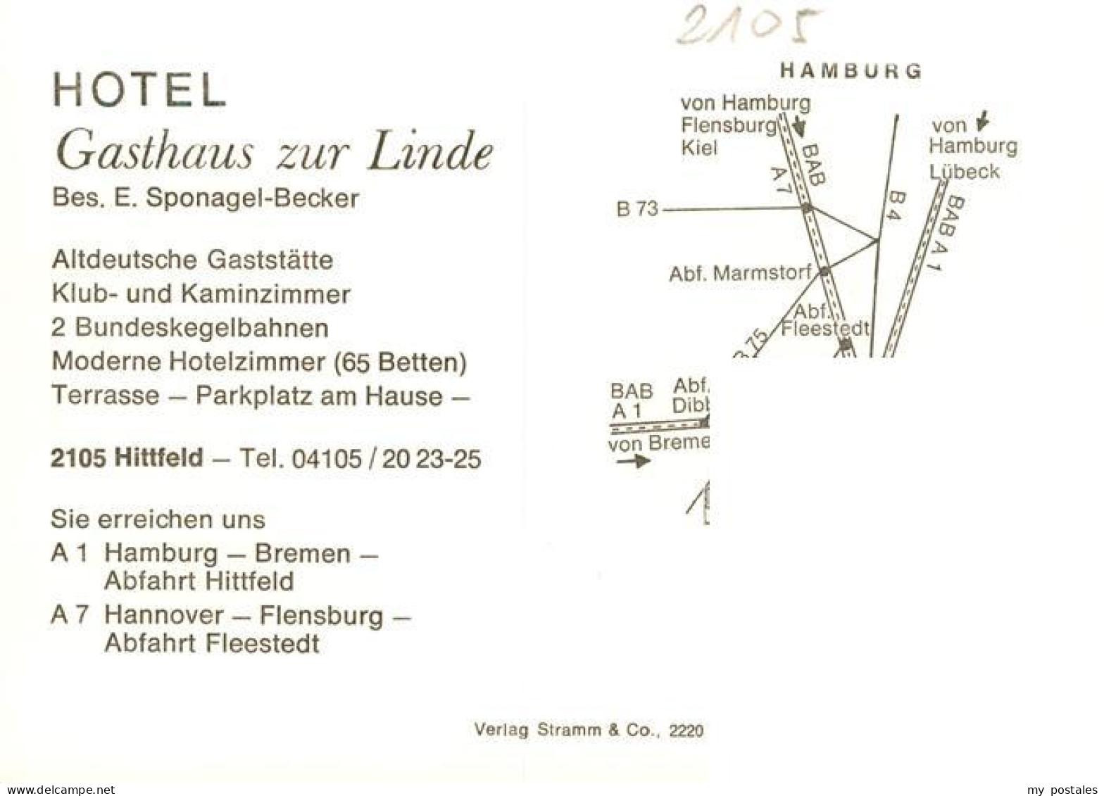 73884826 Hittfeld Hotel Gasthaus Zur Linde Restaurant Theke Hittfeld - Seevetal