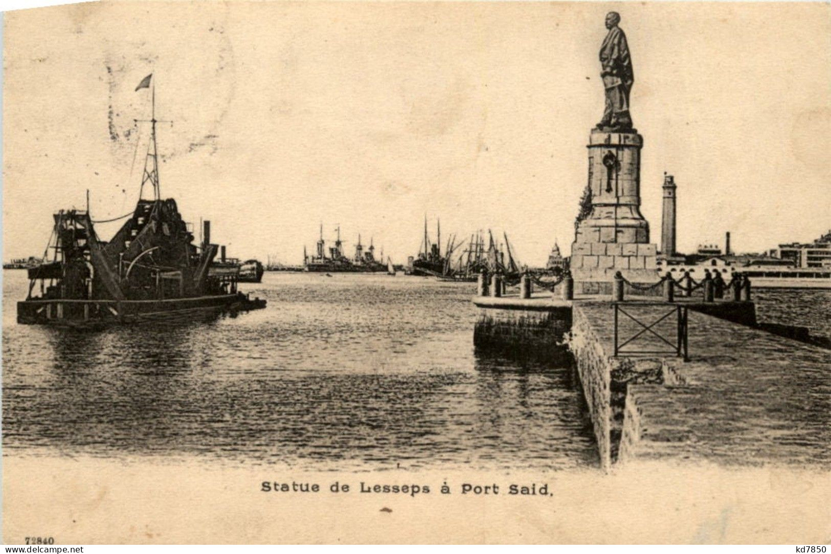 Port Said - Statue De Lesseps - Puerto Saíd