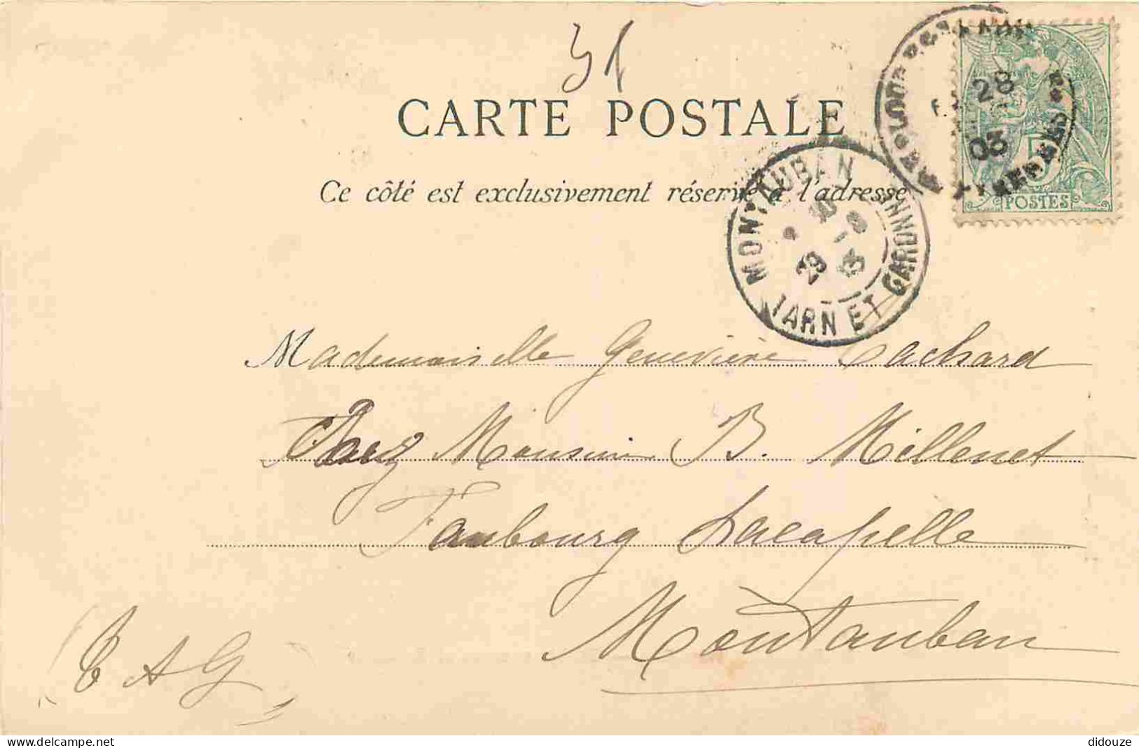 31 - Barbazan - Etablissement Et Buvette - Précurseur - CPA - Oblitération Ronde De 1903 - Voir Scans Recto-Verso - Barbazan