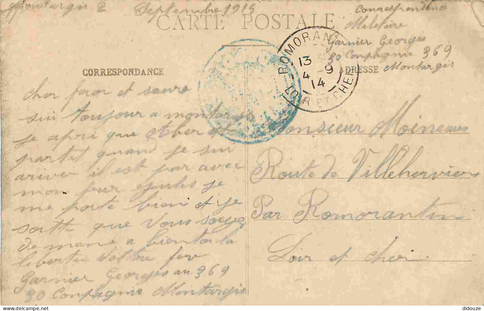 45 - Montargis - Caisse D'Epargne - Correspondance - CPA - Voyagée En 1914 - Voir Scans Recto-Verso - Montargis