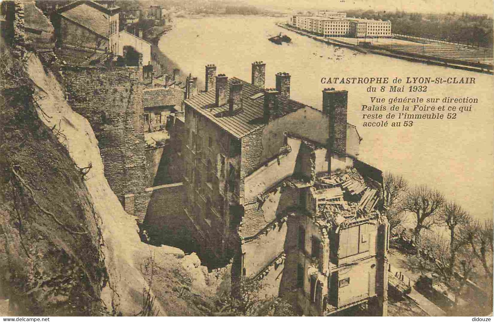 69 - Lyon - Catastrophe De Lyon St Clair Du 8 Mai 1932 - Vue Générale Sur Direction Palais De La Foire Et Ce Qui Reste D - Other & Unclassified