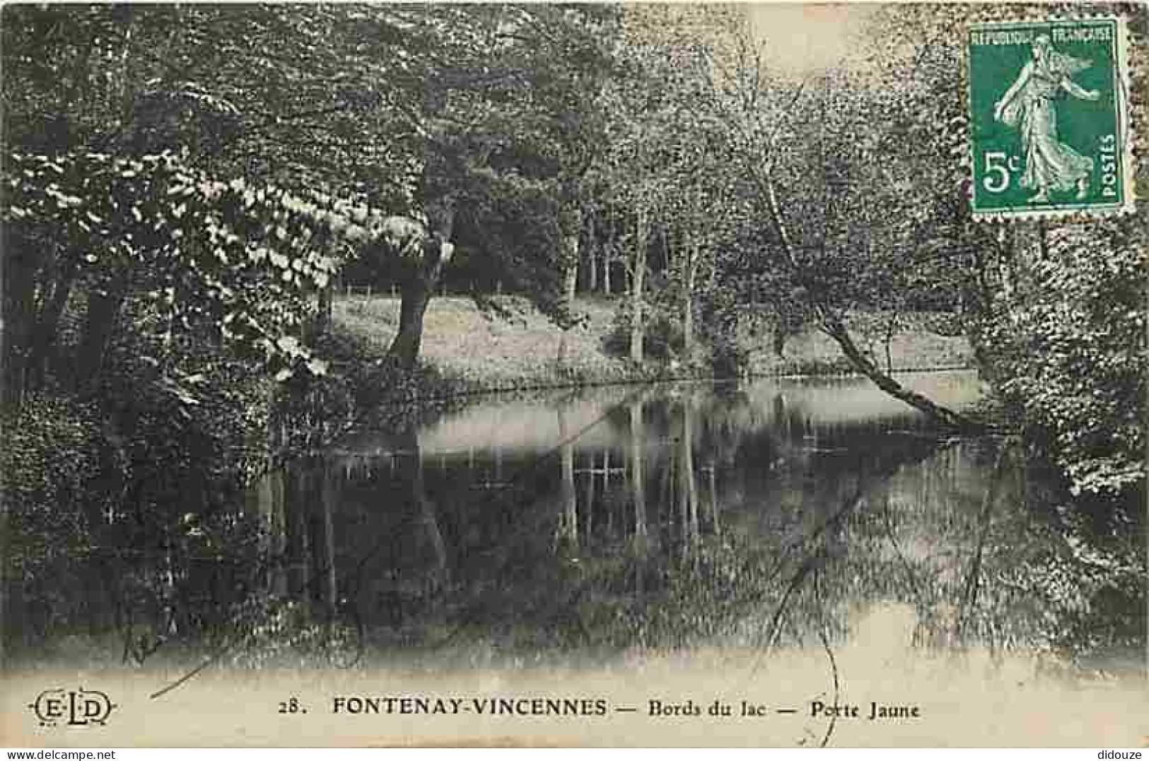 94 - Fontenay - Vincennes - Bords Du Lac - Porte Jaune - CPA - Voir Scans Recto-Verso - Fontenay Sous Bois