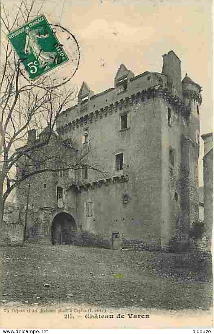 82 - Varen - Château De Varen - Oblitération Ronde De 1912 - CPA - Voir Scans Recto-Verso - Andere & Zonder Classificatie