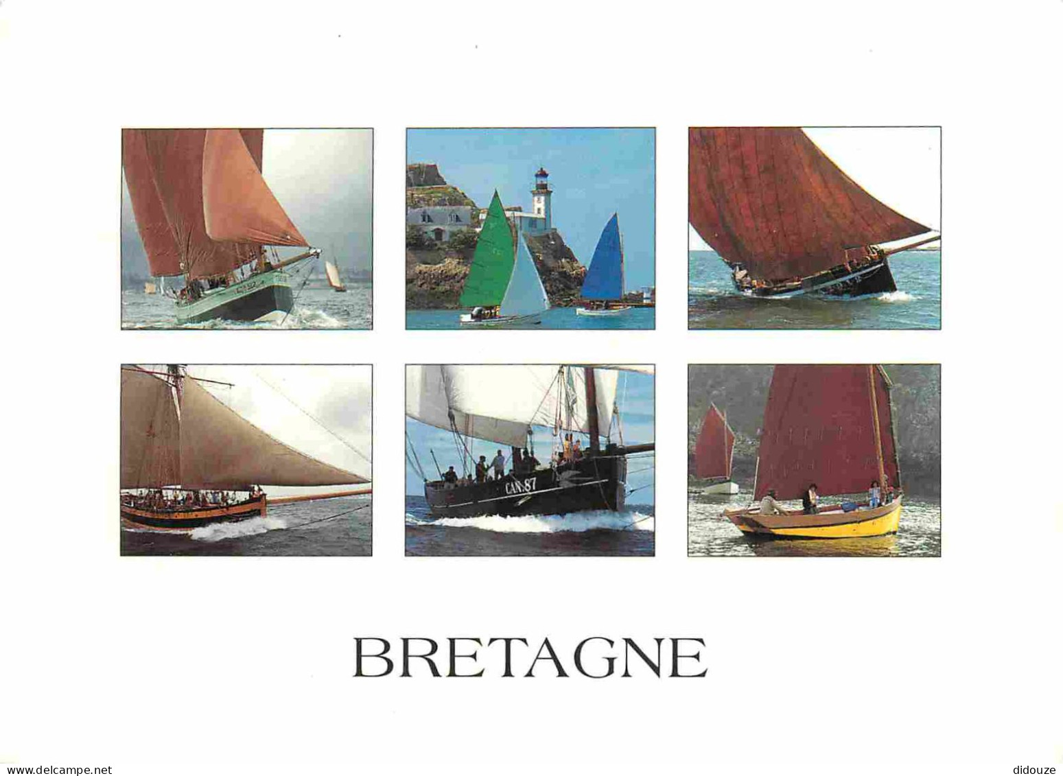 Bateaux - Voiliers - Bretagne - Vieux Gréements - Multivues - CPM - Voir Scans Recto-Verso - Zeilboten