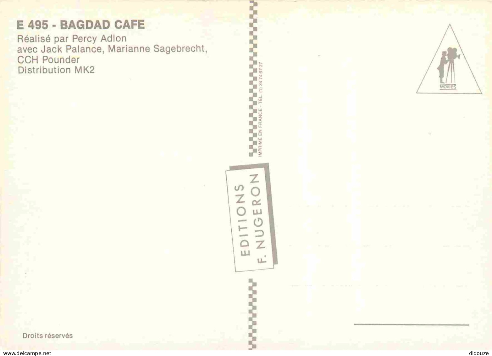 Cinema - Affiche De Film - Bagdad Café - Jack Palance - Marianne Sagebrecht - CPM - Carte Neuve - Voir Scans Recto-Verso - Affiches Sur Carte