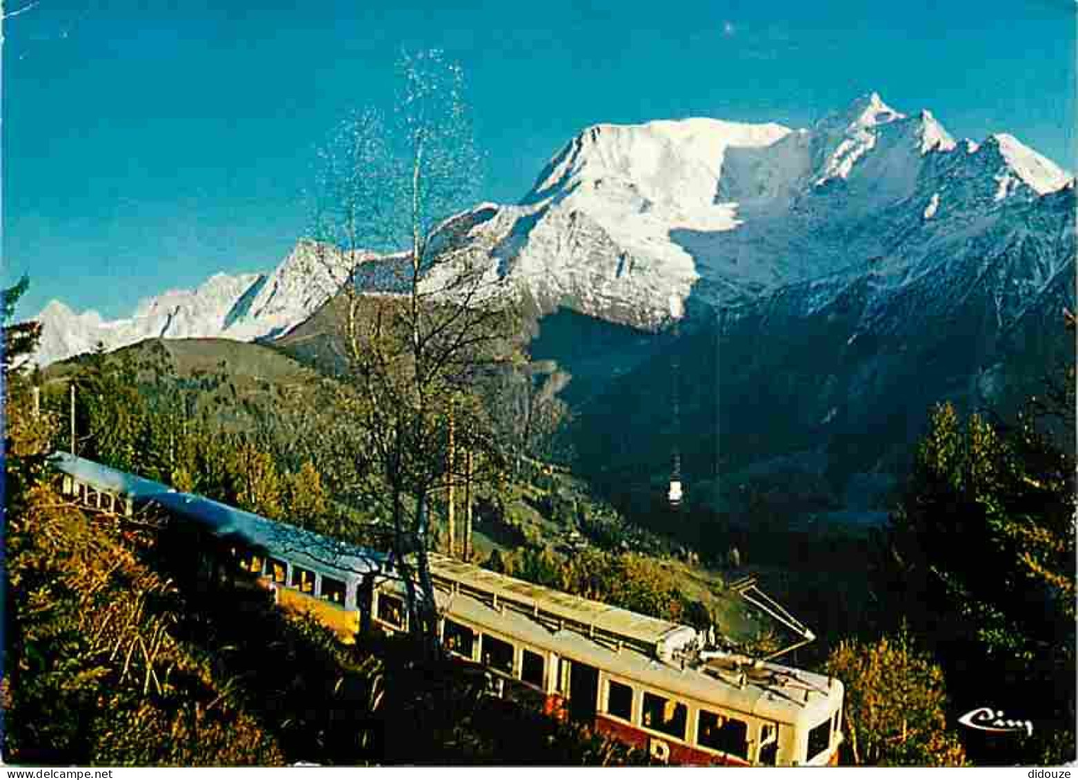 Trains - Tramways - St Gervais Les Bains - Le Tramway Et La Chaine Du Mont Blanc - CPM - Voir Scans Recto-Verso - Strassenbahnen
