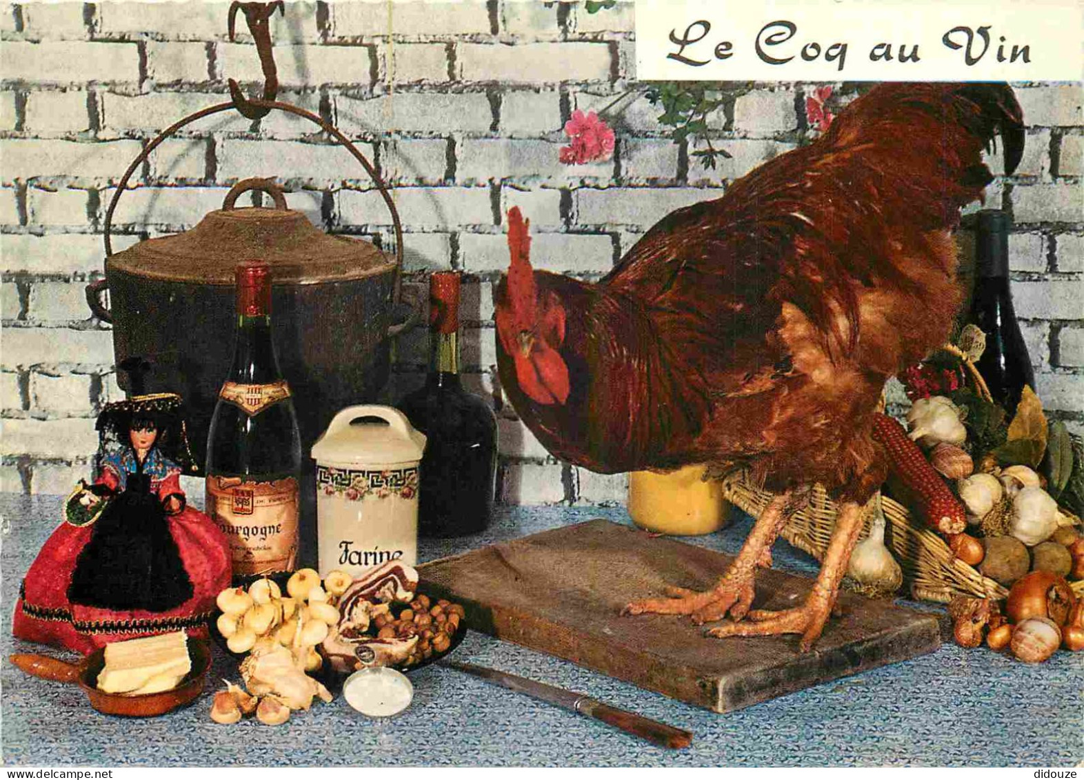 Recettes De Cuisine - Coq Au Vin - Gastronomie - Carte Dentelée - CPM - Carte Neuve - Voir Scans Recto-Verso - Küchenrezepte