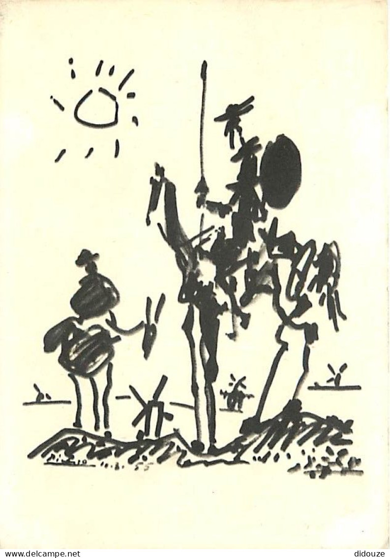 Art - Peinture - Pablo Picasso - Don Quichotte - CPM - Voir Scans Recto-Verso - Peintures & Tableaux