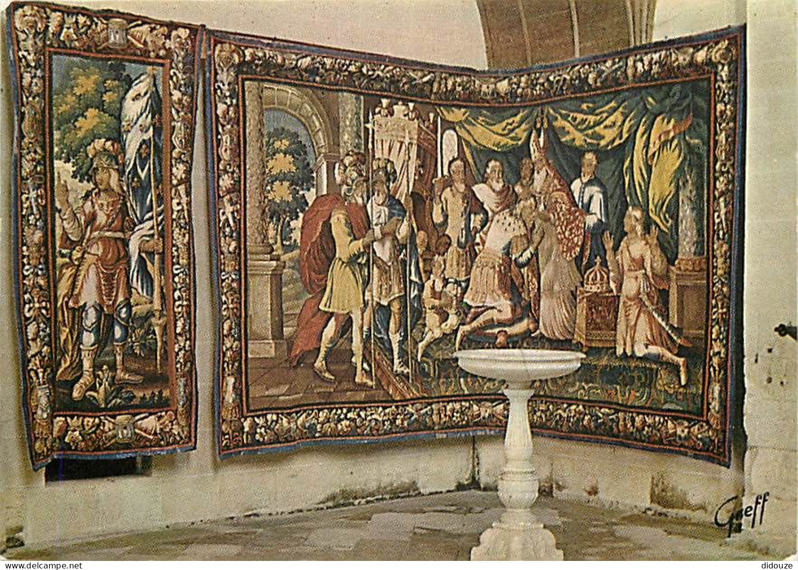 Art - Tapisserie Histoire - Château D'Ussé - Tapisserie D'Aubusson XVIIe - Sacre De Charles VII - CPM - Carte Neuve - Vo - Geschiedenis