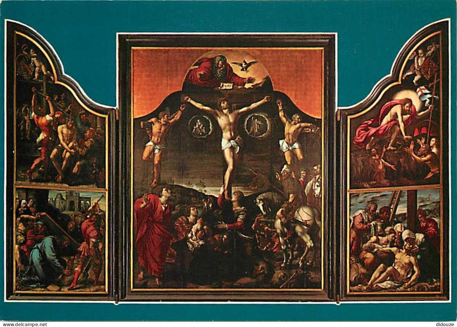 Art - Peinture Religieuse - Bernard Van Orley - Le Calvaire - CPM - Carte Neuve - Voir Scans Recto-Verso - Schilderijen, Gebrandschilderd Glas En Beeldjes