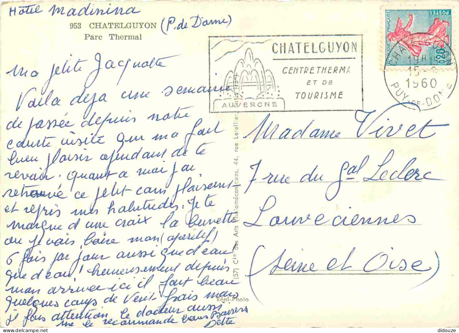 63 - Chatelguyon - Parc Thermal - Animée - Mention Photographie Véritable - Carte Dentelée - CPSM Grand Format - Voir Sc - Châtel-Guyon