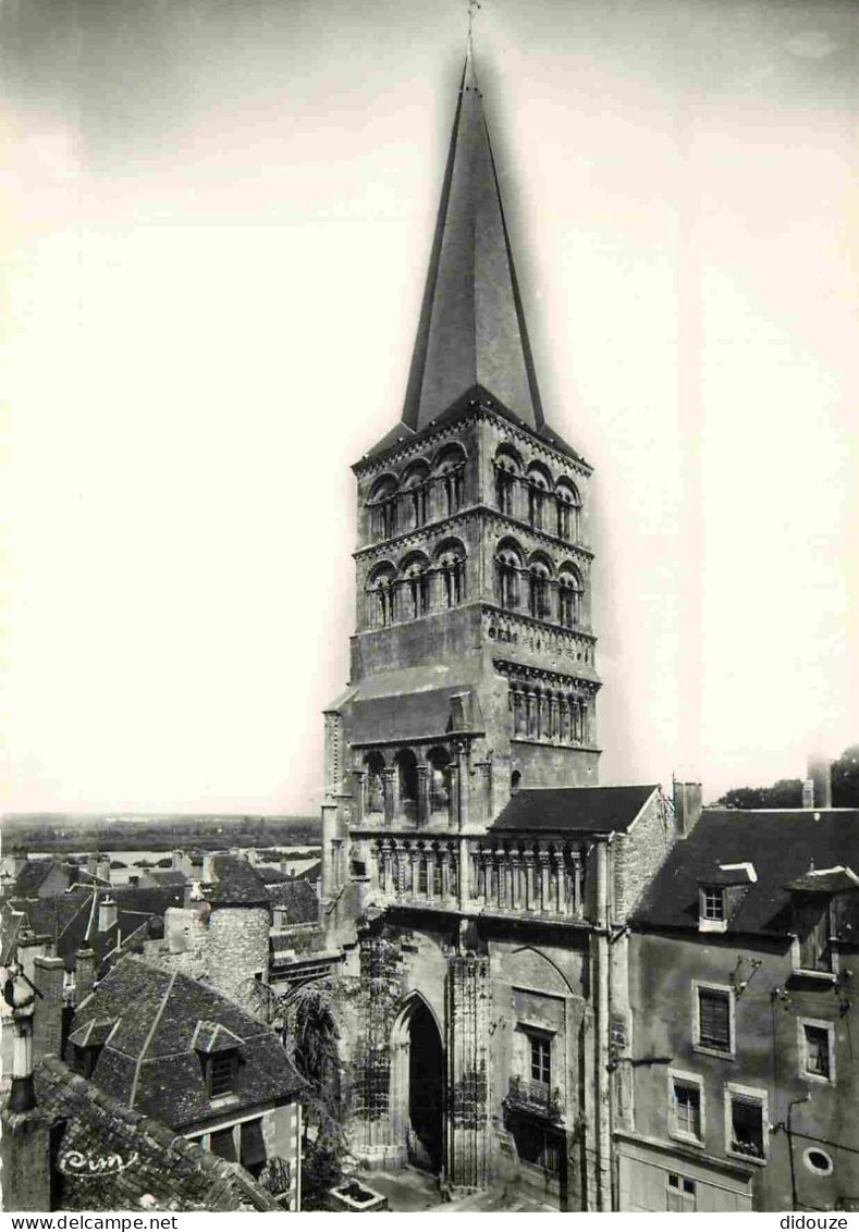 58 - La Charité Sur Loire - Eglise Bénédictine - Vue D'ensemble De La Tour Septentrionale Et Du Faux Triforium - Mention - La Charité Sur Loire