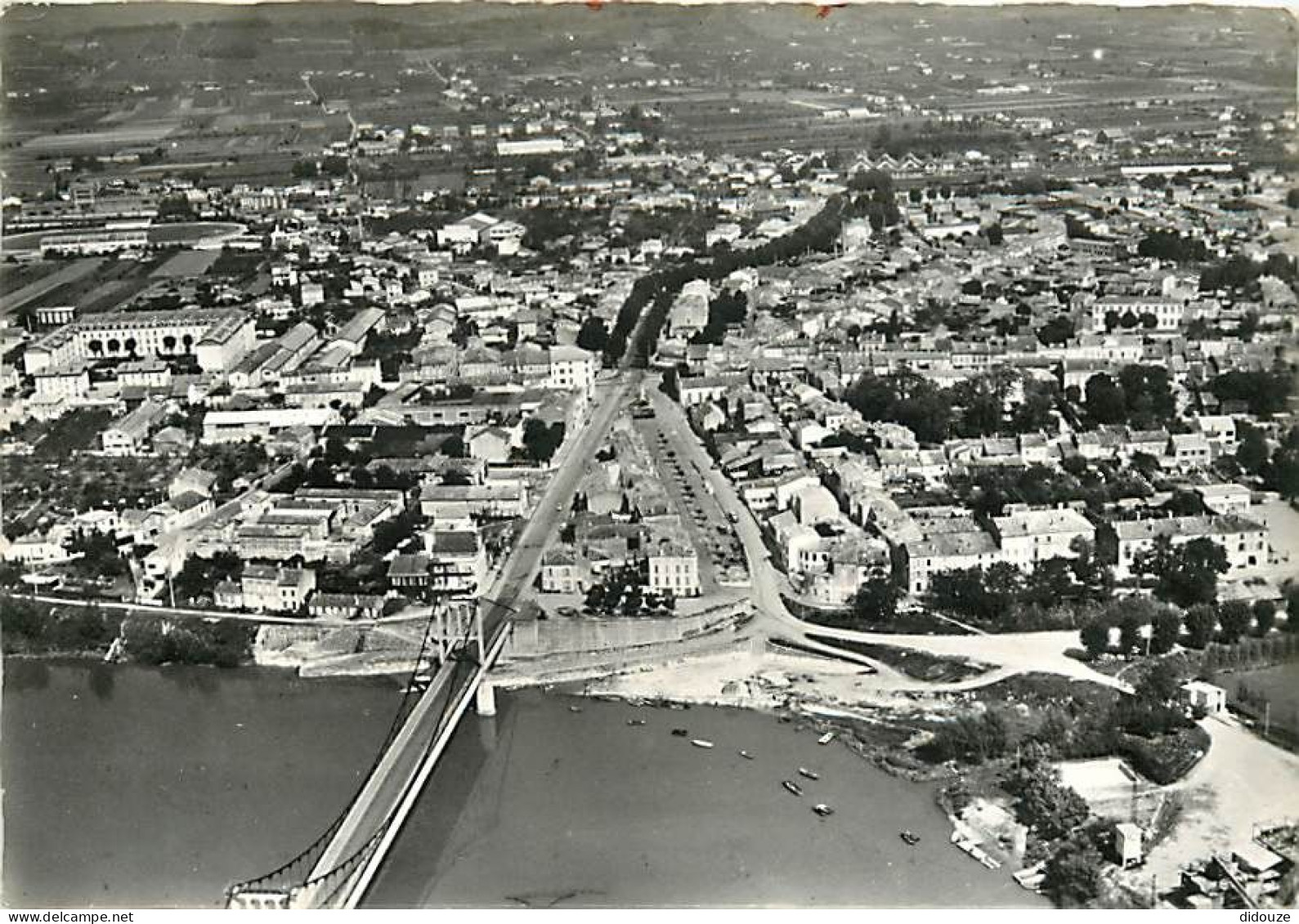 47 - Marmande - Vue Générale Aérienne - Belle Oblitération De Puymiclan - Carte Dentelée - CPSM Grand Format - Voir Scan - Marmande