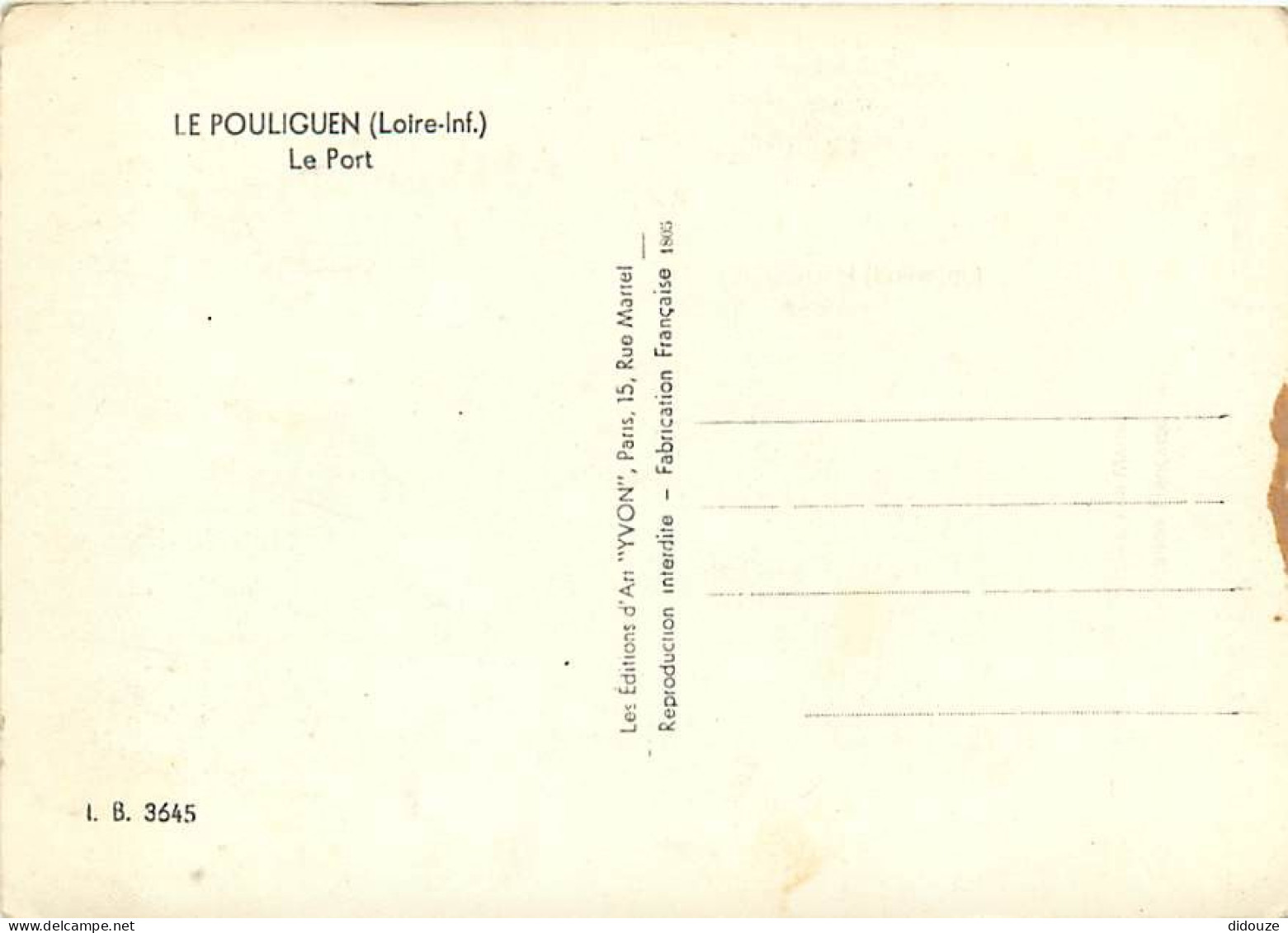 44 - Le Pouliguen - Le Port - Animée - Bateaux - CPSM Grand Format - Voir Scans Recto-Verso - Le Pouliguen