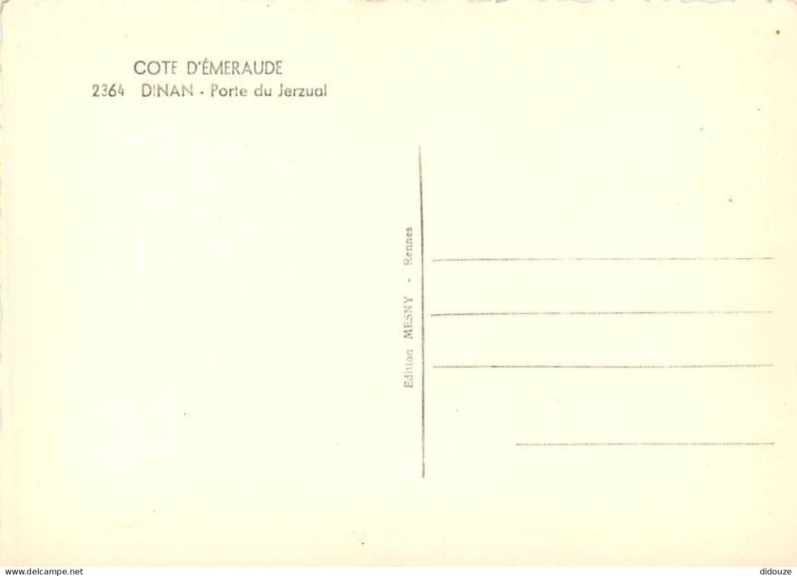 22 - Dinan - Porte Du Jerzual - Animée - CPSM Grand Format - Carte Neuve - Voir Scans Recto-Verso - Dinan