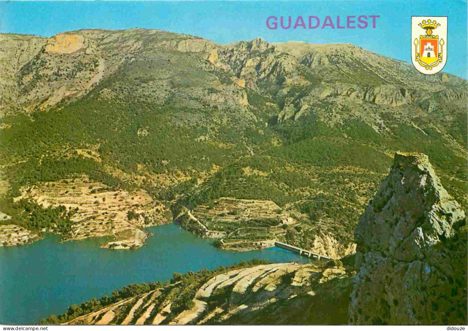 Espagne - Espana - Comunidad Valenciana - Guadalest - Castel De Guadalest - Vista Parcial Del Pantano - Blasons - CPM -  - Alicante