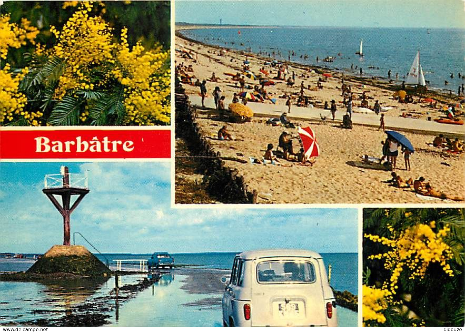 85 - Ile De Noirmoutier - Barbatre - Multivues - Scènes De Plage - Automobiles - CPM - Voir Scans Recto-Verso - Ile De Noirmoutier