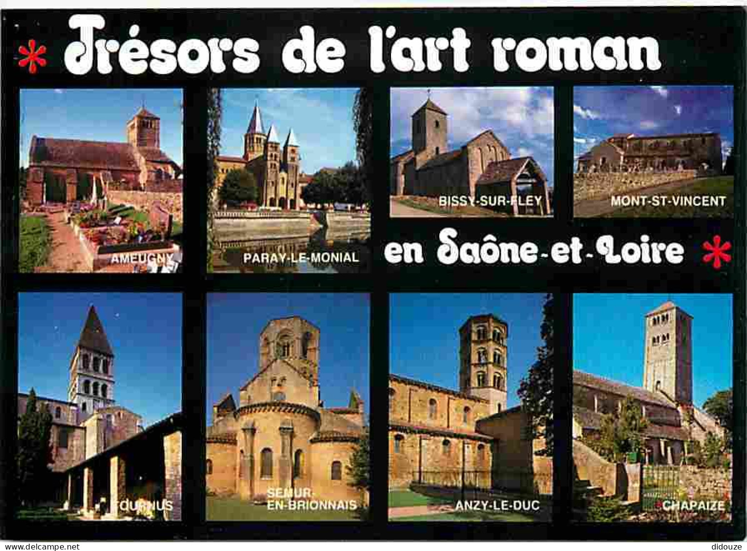 71 - Saone Et Loire - Trésors De L'art Roman - Multivues - CPM - Voir Scans Recto-Verso - Autres & Non Classés