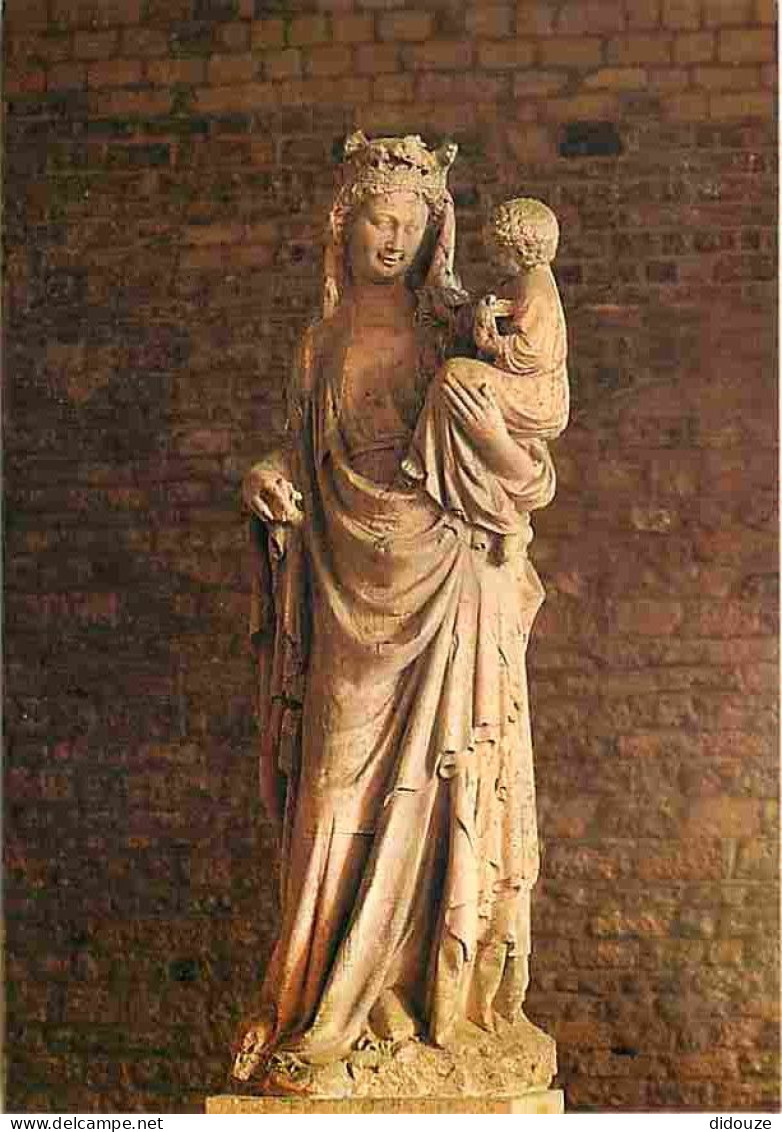 Art - Art Religieux - Abbaye De Fontenay - La Vierge - Notre Dame De Fontenay - CPM - Voir Scans Recto-Verso - Tableaux, Vitraux Et Statues