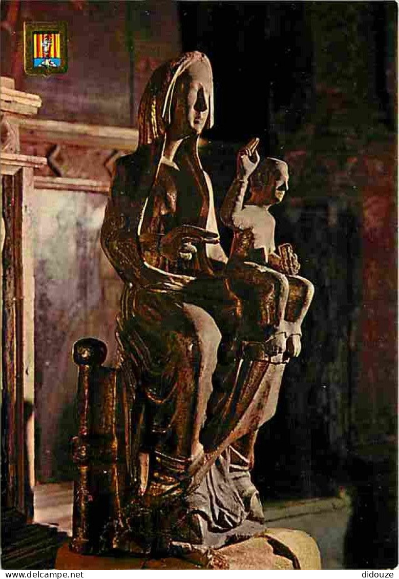 Art - Art Religieux - Font Romeu - Notre Dame De Font Romeu - Vierge Romane - CPM - Voir Scans Recto-Verso - Schilderijen, Gebrandschilderd Glas En Beeldjes