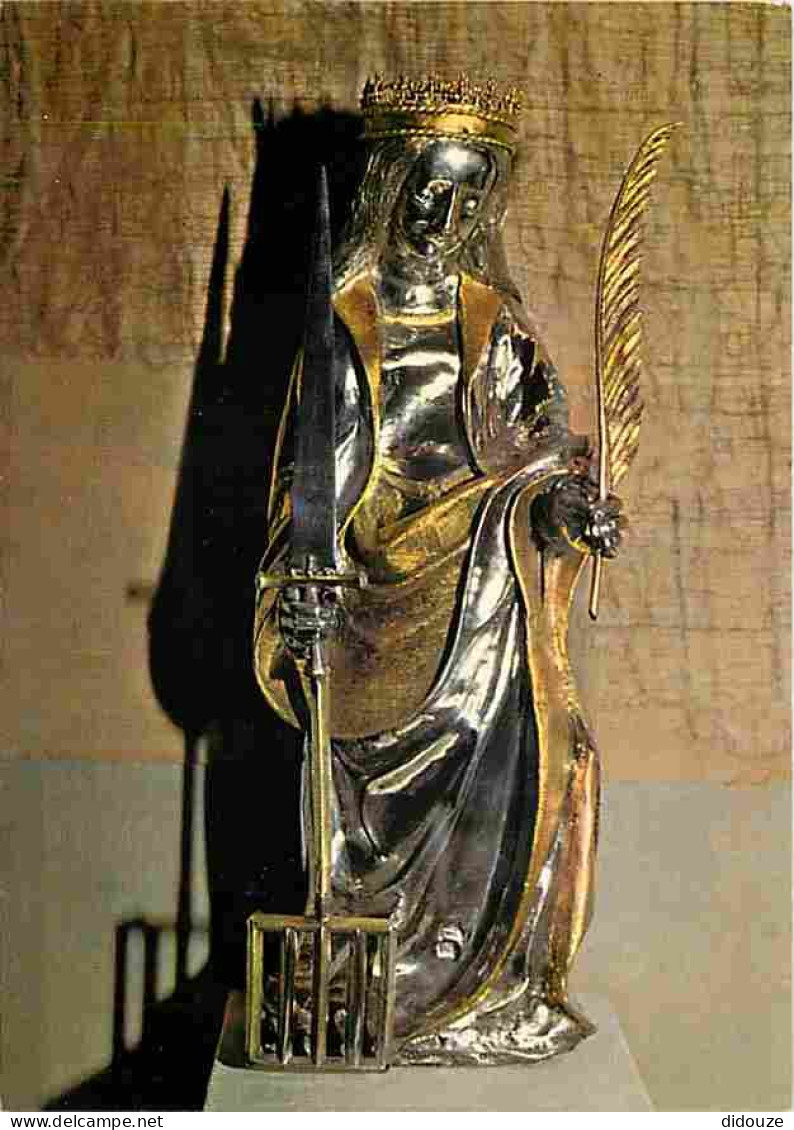 Art - Art Religieux - Conques - Statuette D'argent De Sainte Foy - CPM - Voir Scans Recto-Verso - Tableaux, Vitraux Et Statues