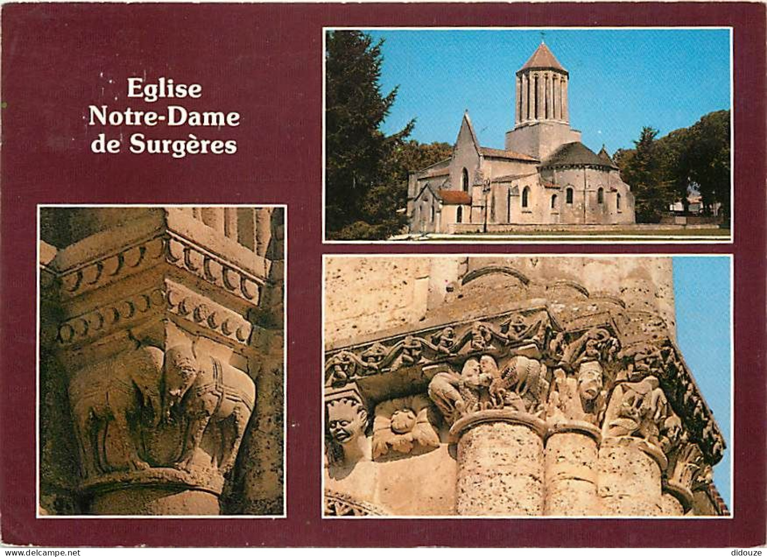 17 - Surgères - L'Eglise Notre-Dame - Multivues - Art Religieux - Flamme Postale De Royan - CPM - Voir Scans Recto-Verso - Surgères