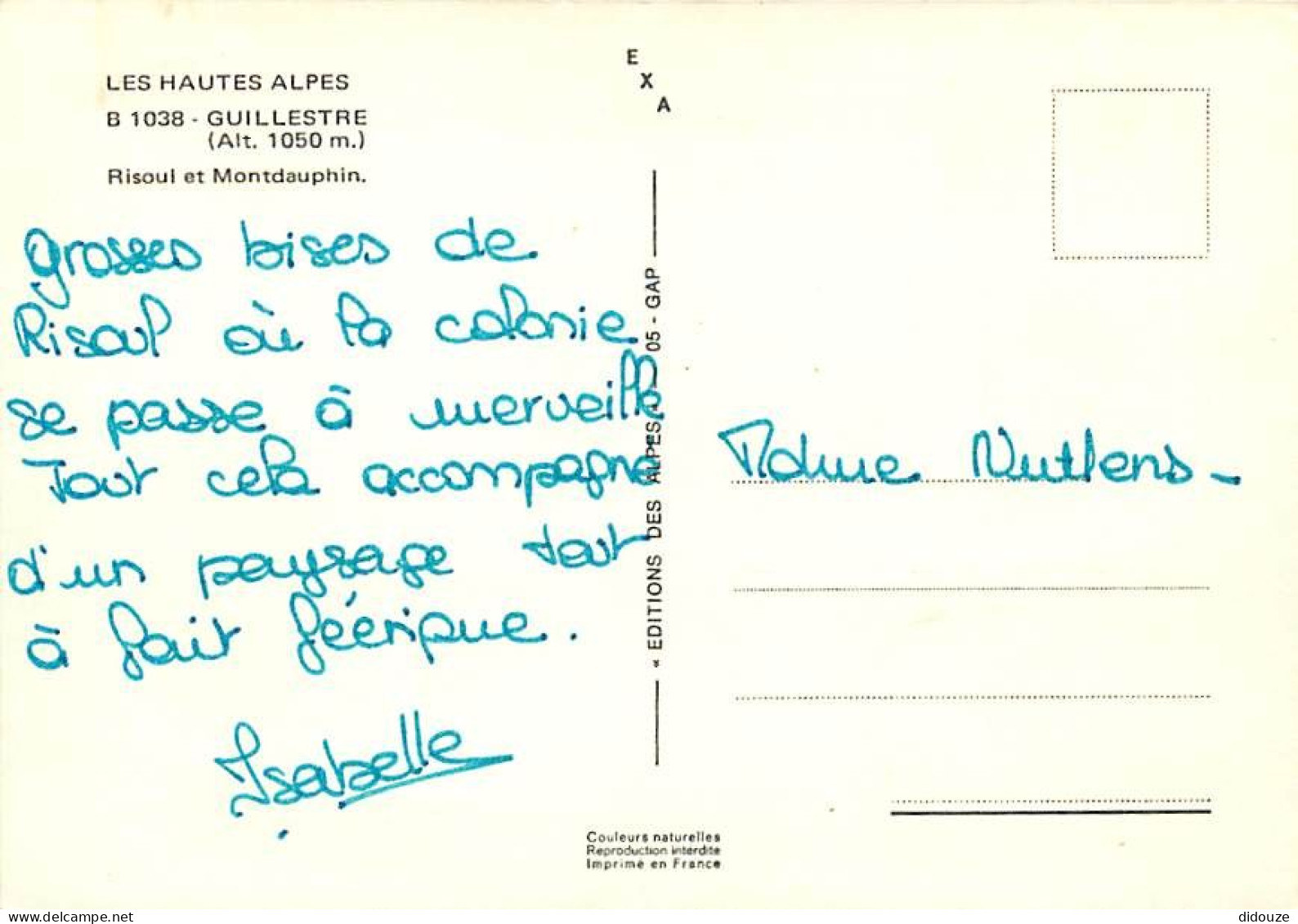 05 - Guillestre - Risoul Et Montdauphin - CPM - Voir Scans Recto-Verso - Guillestre