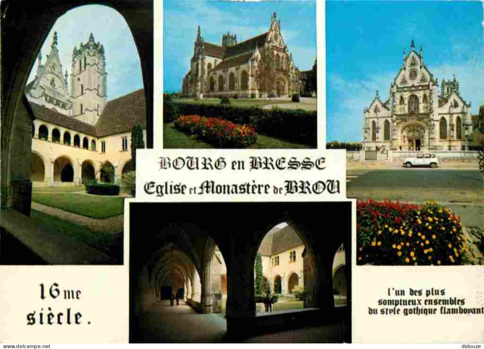 01 - Bourg En Bresse - Eglise De Brou - Intérieur De L'Eglise De Brou - Multivues - CPM - Voir Scans Recto-Verso - Eglise De Brou