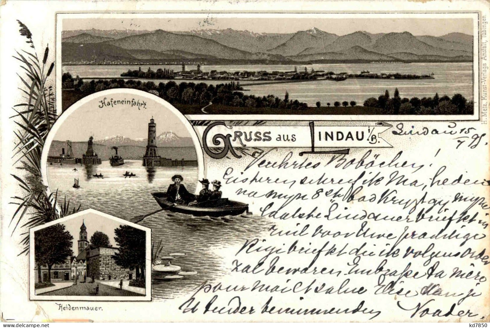 Gruss Aus Lindau - Litho 1895 - Lindau A. Bodensee