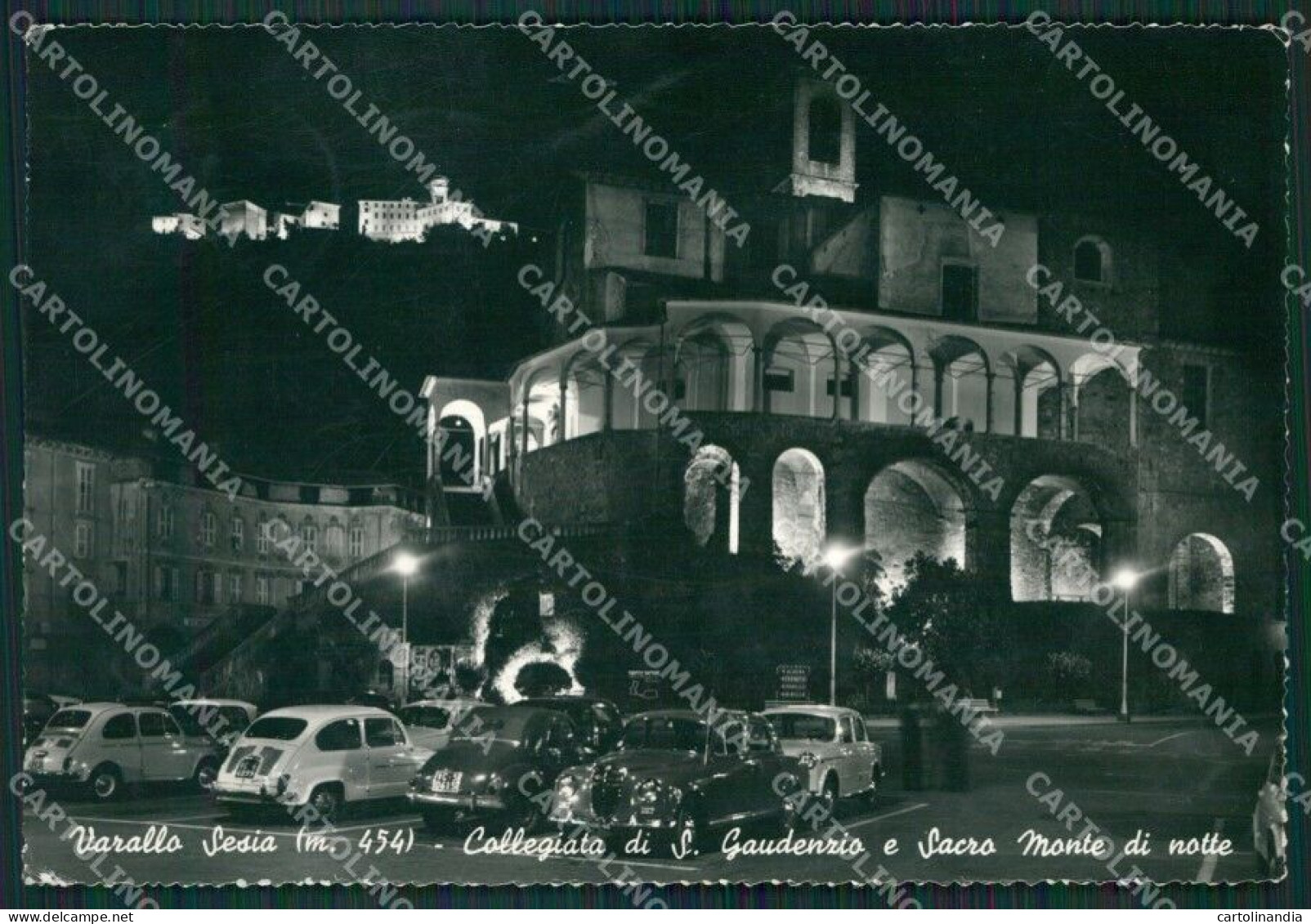 Vercelli Varallo Sesia Auto Monte Sacro Foto FG Cartolina KB2188 - Vercelli