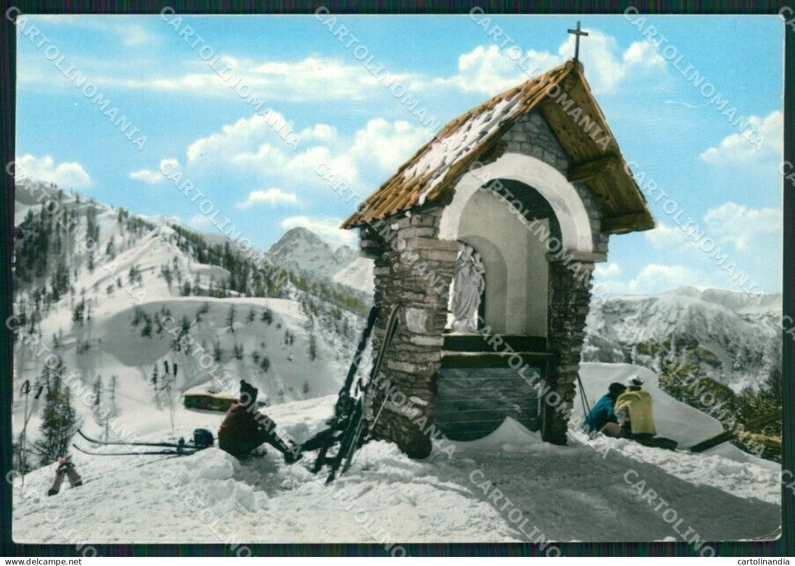 Torino Bardonecchia Nevicata Sci Foto FG Cartolina KB2167 - Sonstige & Ohne Zuordnung
