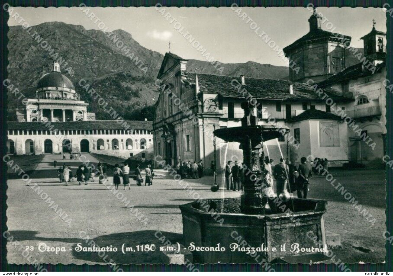 Biella Oropa Santuario PIEGHINE Foto FG Cartolina KB2190 - Biella