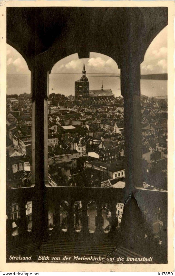 Stralsund - Blick Von Der Marienkirche Auf Die Innenstadt - Stralsund