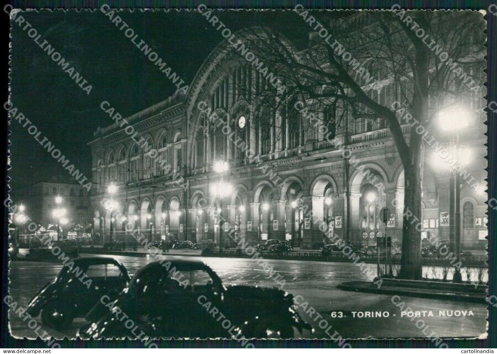 Torino Città Stazione Auto Foto FG Cartolina KB2110 - Sonstige & Ohne Zuordnung