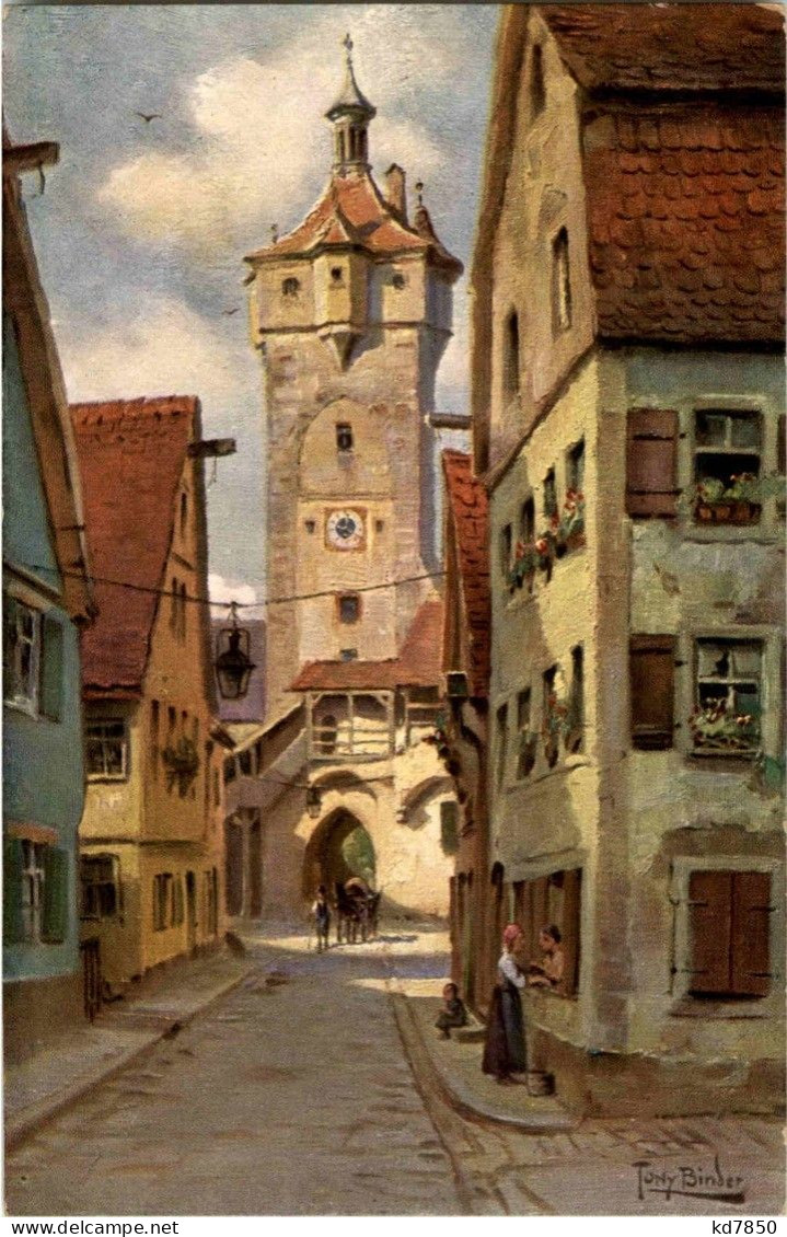 Rothenburg O. T. - Künstlerkarte Tony Binder - Rothenburg O. D. Tauber