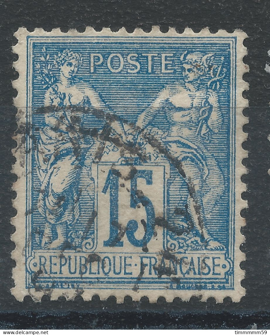 Lot N°82806   N°90, Oblitéré Cachet à Date De PARIS 24 "R.DE CLERY" - 1876-1898 Sage (Tipo II)