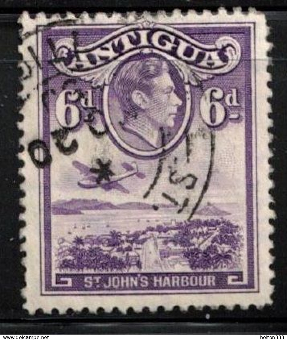 ANTIGUA Scott # 90 Used - KGVI & St John's Harbour - 1858-1960 Colonia Británica