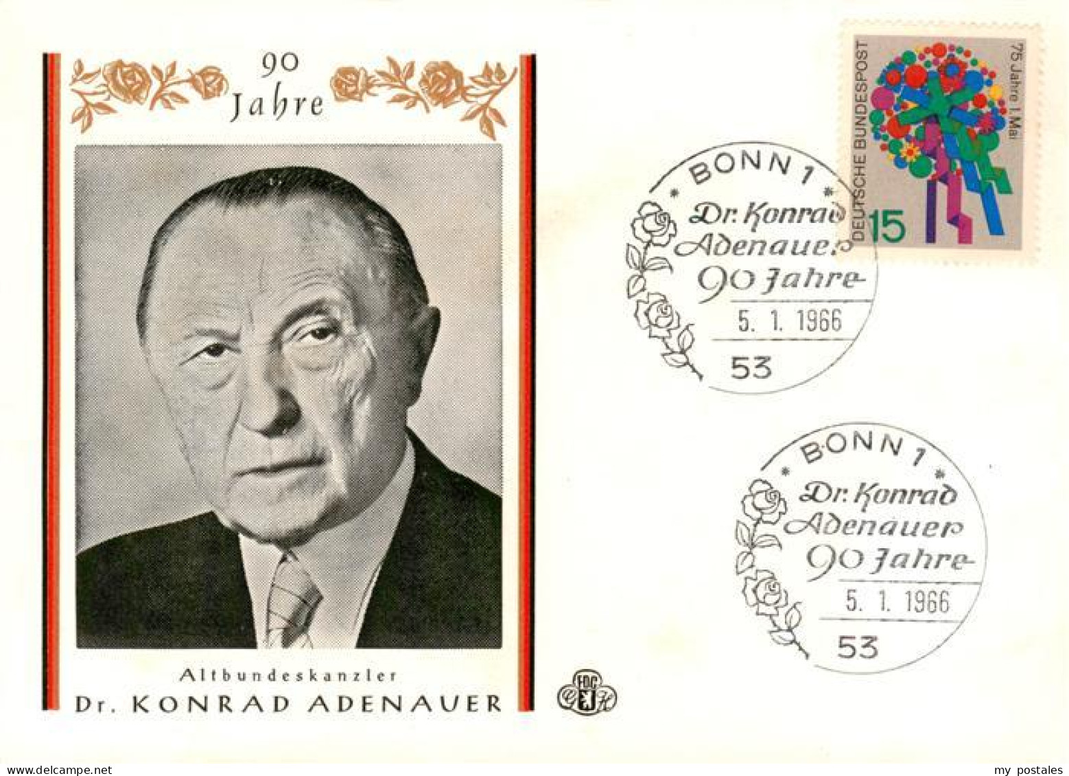 73884724 Bonn Rhein Altbundeskanzler Dr Konrad Adenauer Portrait Bonn Rhein - Bonn