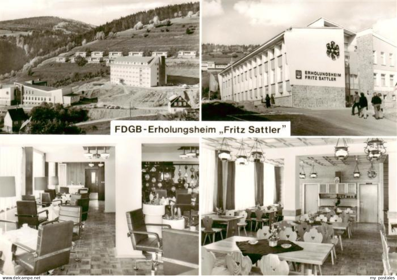 73884723 Fehrenbach Thueringer Wald FDGB Erholungsheim Fritz Sattler Gastraeume  - Masserberg