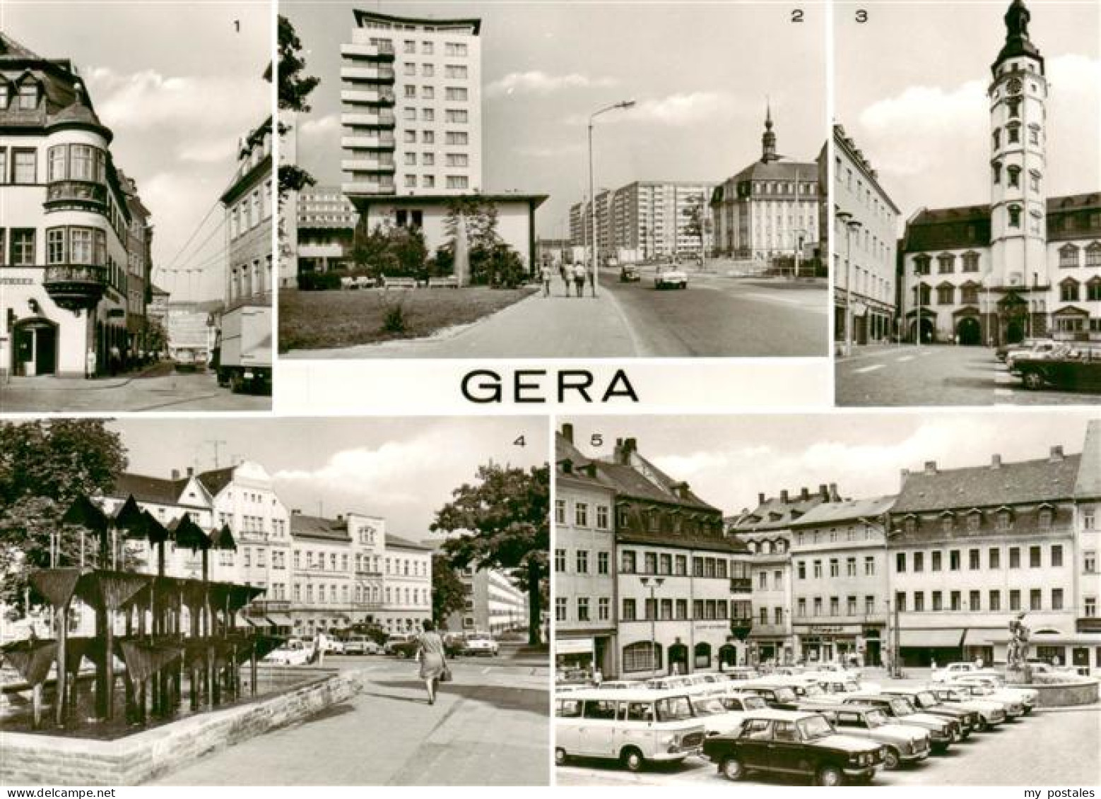 73884714 Gera Erker Der Stadt Apotheke Ernst Thaelmann Strasse Rathaus Am Markt  - Gera