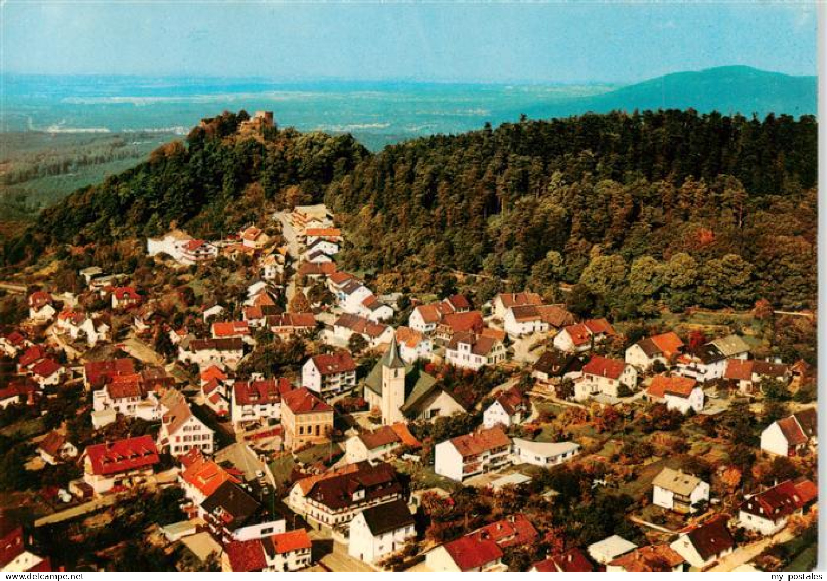 73884708 Ebersteinburg Fliegeraufnahme Mit Burgruine Alt Eberstein Ebersteinburg - Baden-Baden