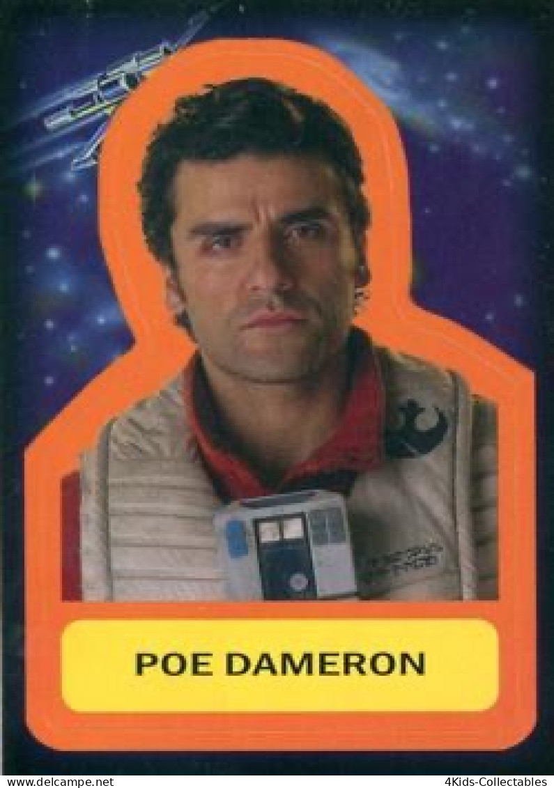 2015 Topps STAR WARS Journey To The Force Awakens "Character Stickers" S-6 Poe Dameron - Star Wars